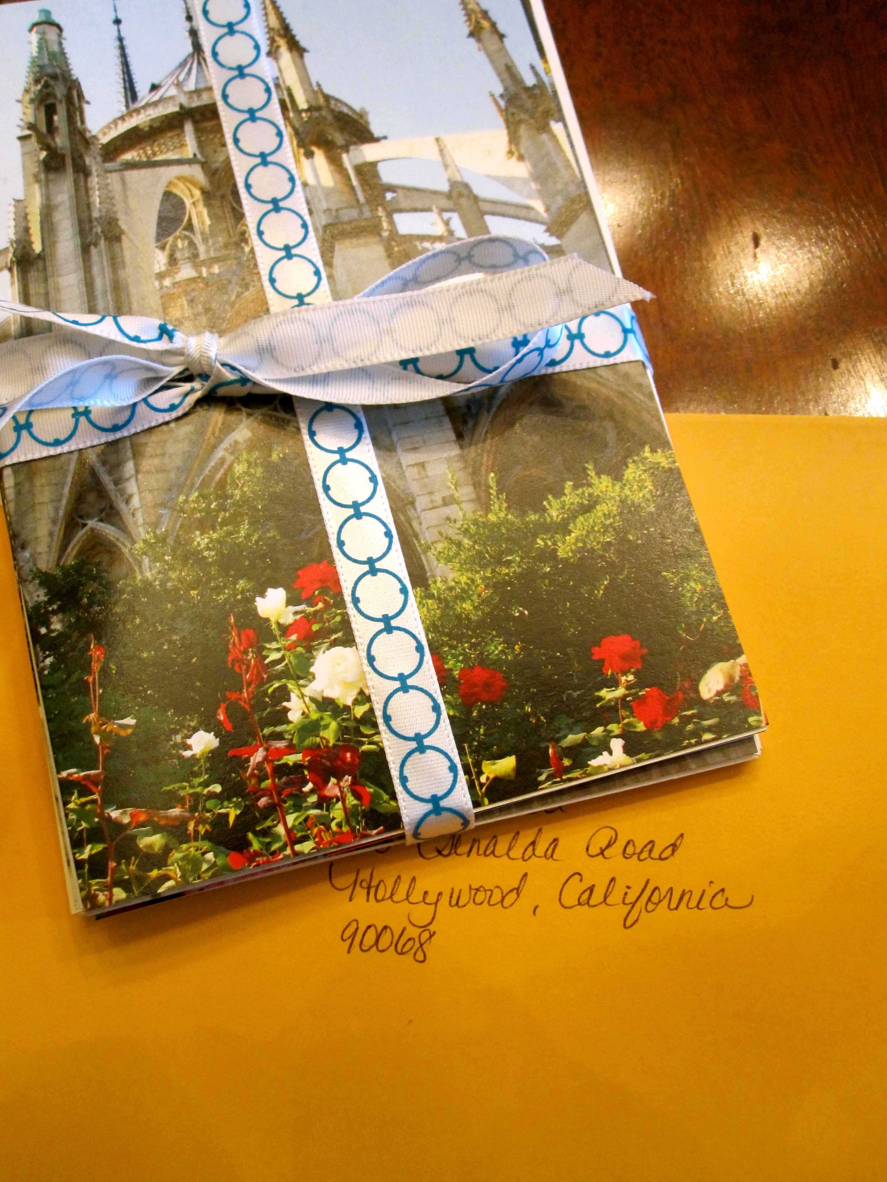 Hollywood, delivery, notecards, Paris, travel, stationery