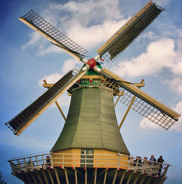 Falling Off Bicycles Dutch windmill