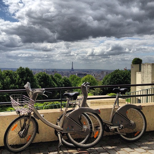 Vélib' at Parc de Belleville