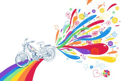 bike, bicycle, color, love, life