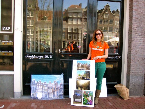 Julia Willard, queens day, Julia Arias, Julie Willard, Amsterdam, Netherlands, biking in Amsterdam, 