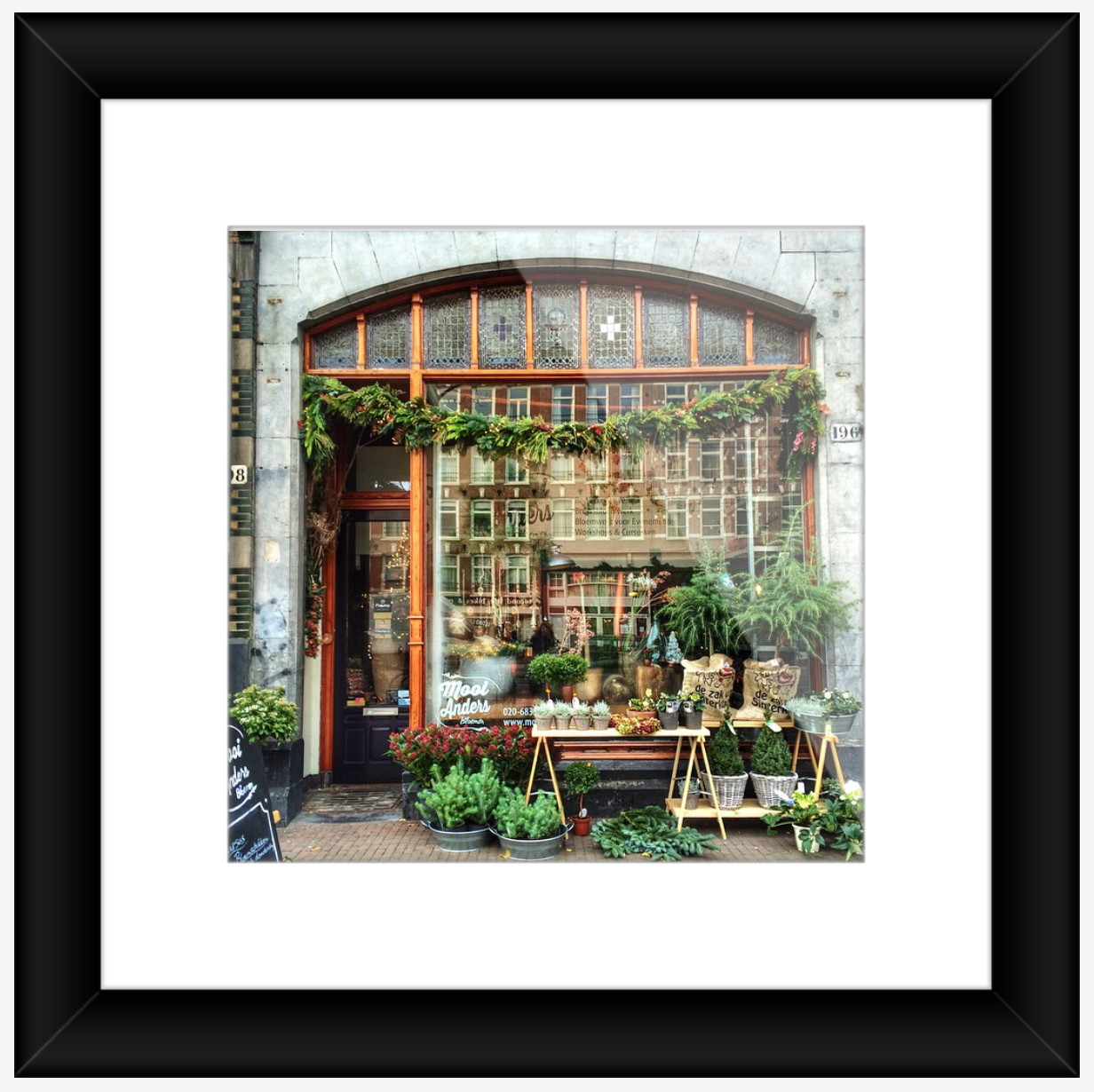 Christmas Florist Framed Print