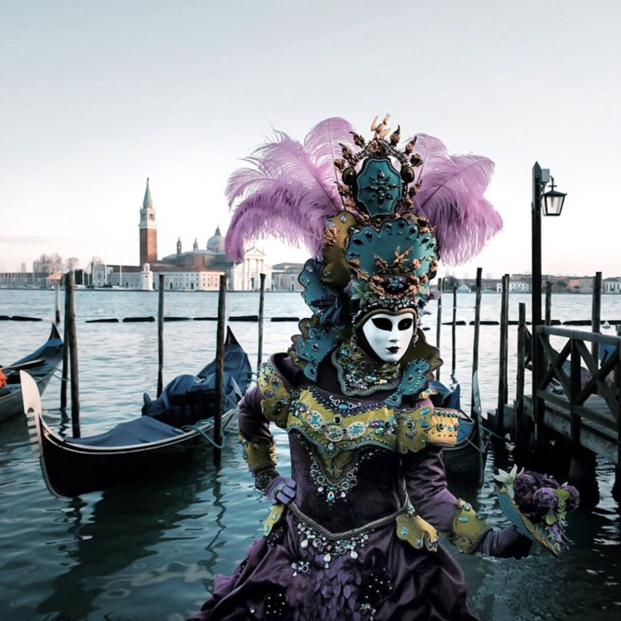 Beautiful image by Marco Gaggio on Instagram of Venice's version of Carnival