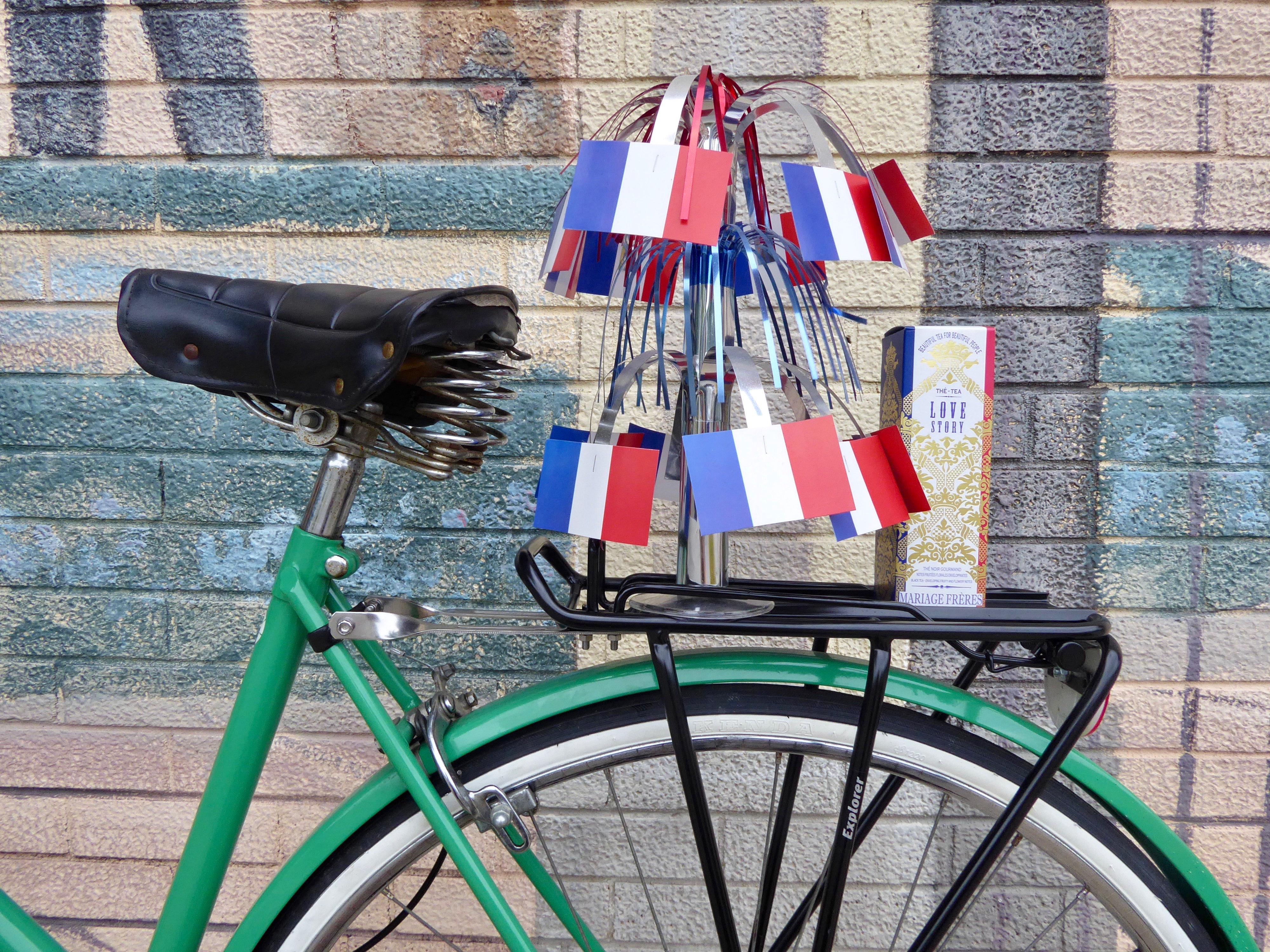 Paris, France, French flag, Bastille Day, 14 juillet, J'adore Kansas City, Mariage Freres