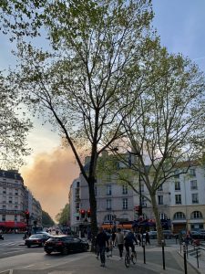 Notre Dame fire, Paris, France, Notre Dame cathedral, Julia Willard, Julie Willard, Julia Arias, Falling Off Bicycles