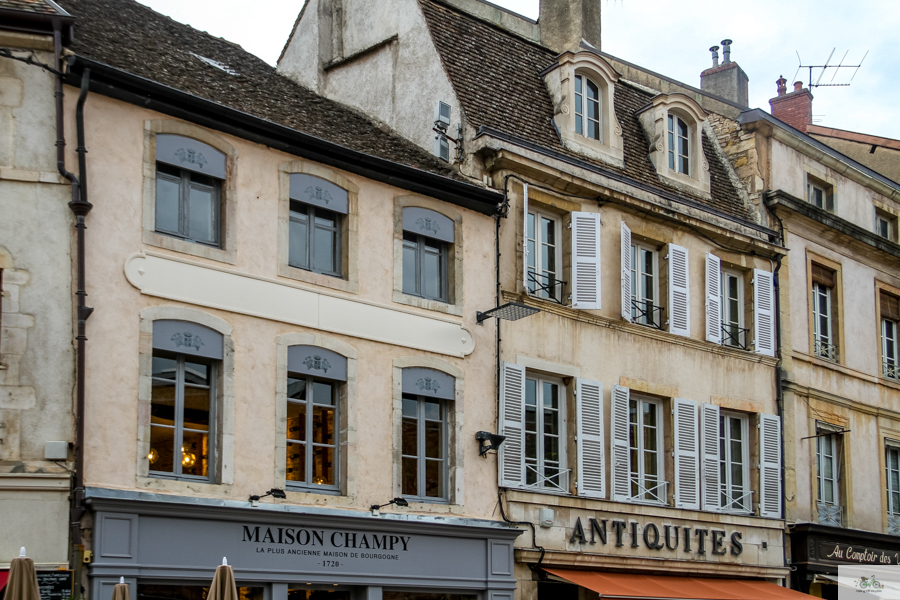 Outside of Shops in Beaune 