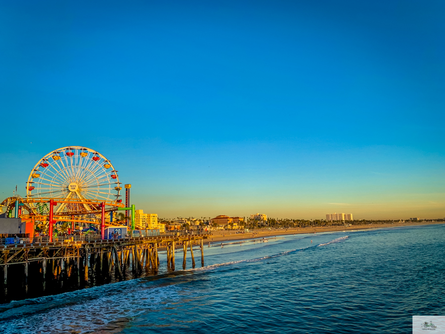 west coast, Los Angeles, California, sunset Santa Monica