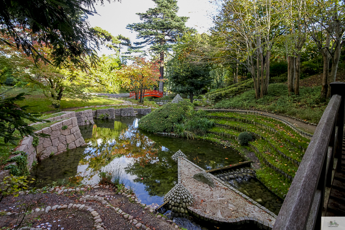 Albert Kahn Garden view of pond & greenery