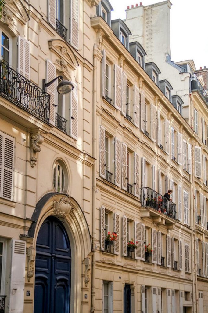 Paris at sunset in the 9th arrondissement, Paris shutter photography, wall decor by Falling Off Bicycles