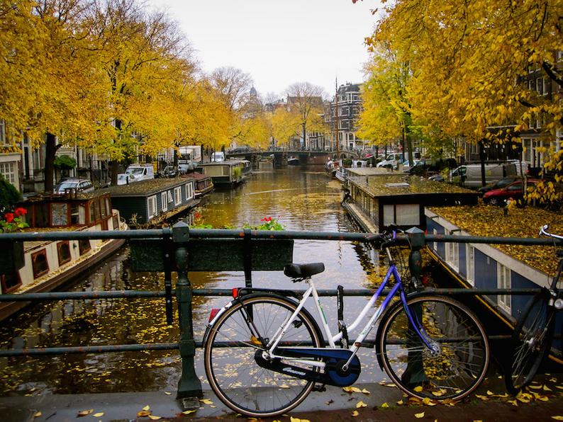 Julia Willard, Julie Willard, Falling Off Bicycles, Amsterdam bike photo, solo bike parking, bicycle photo, fine art Netherlands photography, travel photo, wall decor