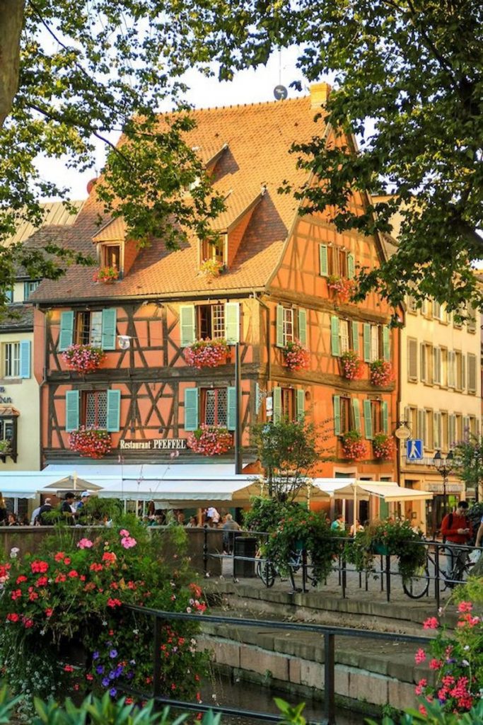 Colorful Colmar Alsace, France photo, Falling Off Bicycles travel photo, fine art photography