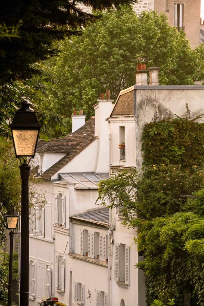 Montmartre Paris at sunset, fine art Paris photography, travel photo, wall decor