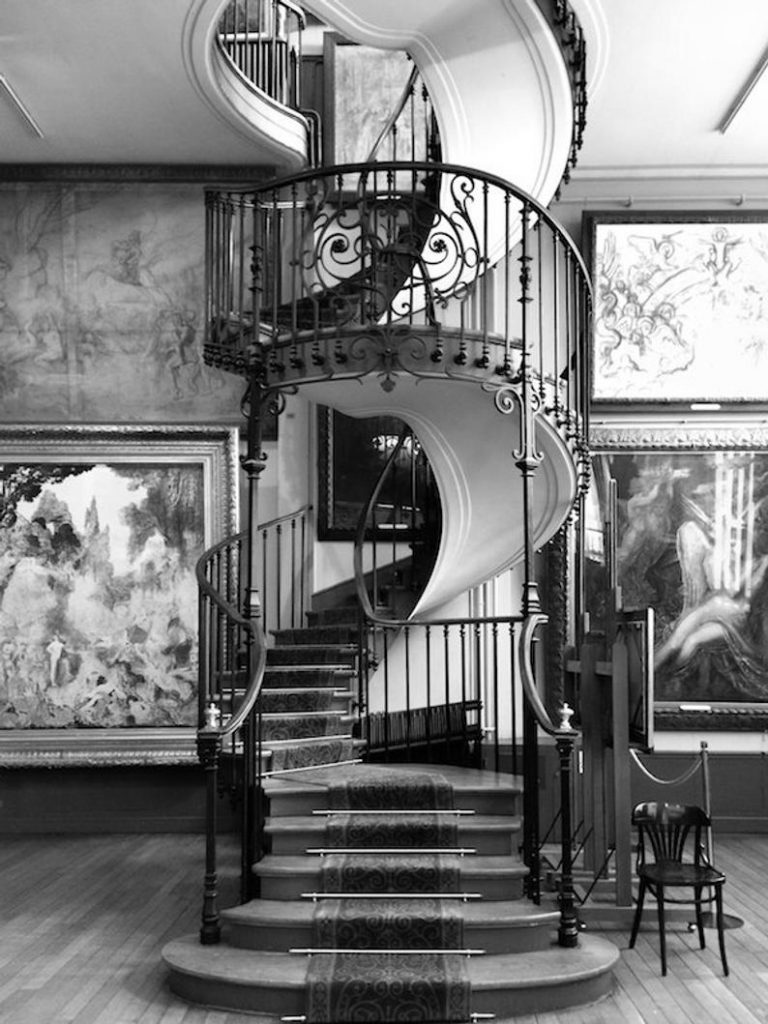 Julia Willard, Musée Gustave Moreau photo, black and white fine art Paris photography, Falling Off Bicycles travel photo