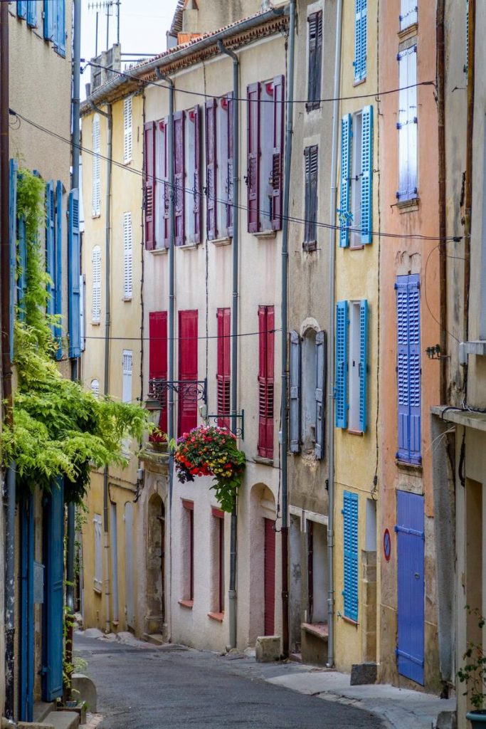 Provence shuttered windows scene, south of France colorful photo, fine art france photography, travel photo, wall decor