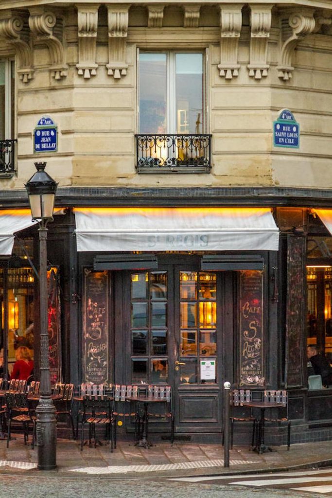Café St. Regis Paris, fine art paris photography, storefront photograph, travel photo, wall art