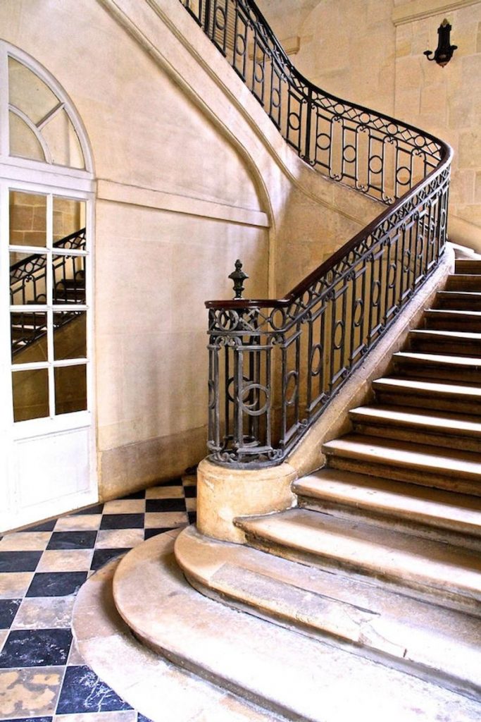 Place des Vosges staircase photo, stairs, fine art paris photography, b&w photography, travel photo, Julia Willard, Julie Willard, Falling Off Bicycles