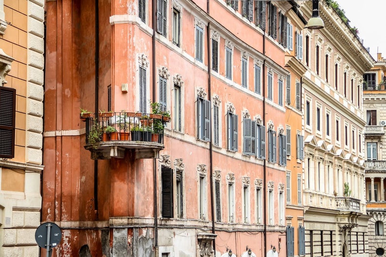 Rome, Italy window shutter, fine art travel photography, travel photo, wall decor by Falling Off Bicycles