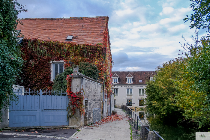 Julia Willard, Julie Willard, Julia Arias, Falling Off Bicycles, My Bourgogne, Yonne, Auxerre, Chablis, Noyers, Vezelay, wine, Hotel du Vieux Moulin, fall leaves, wine trip, Paris getaway, Abbaye de Pontigny, Hostellerie du Clos, Auxerre