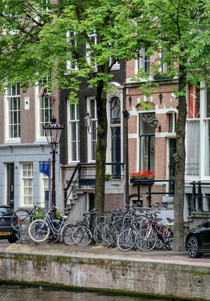 Falling Off Bicycles, Julia Willard, Amsterdam, boat on a canal, grachten, Amsterdam photography