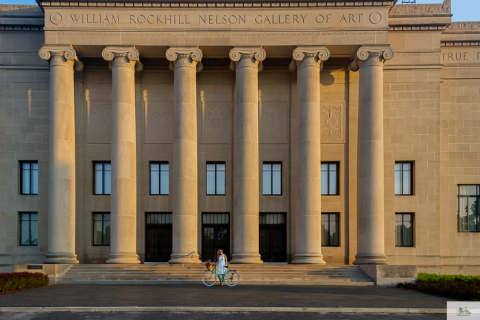 Julia Willard, Julie Willard, Julia Arias, Falling Off Bicycles, Nelson Atkins Museum of Art, Kansas City, Missouri, green bike, bike in KC, bike in Kansas City, bike in Paris