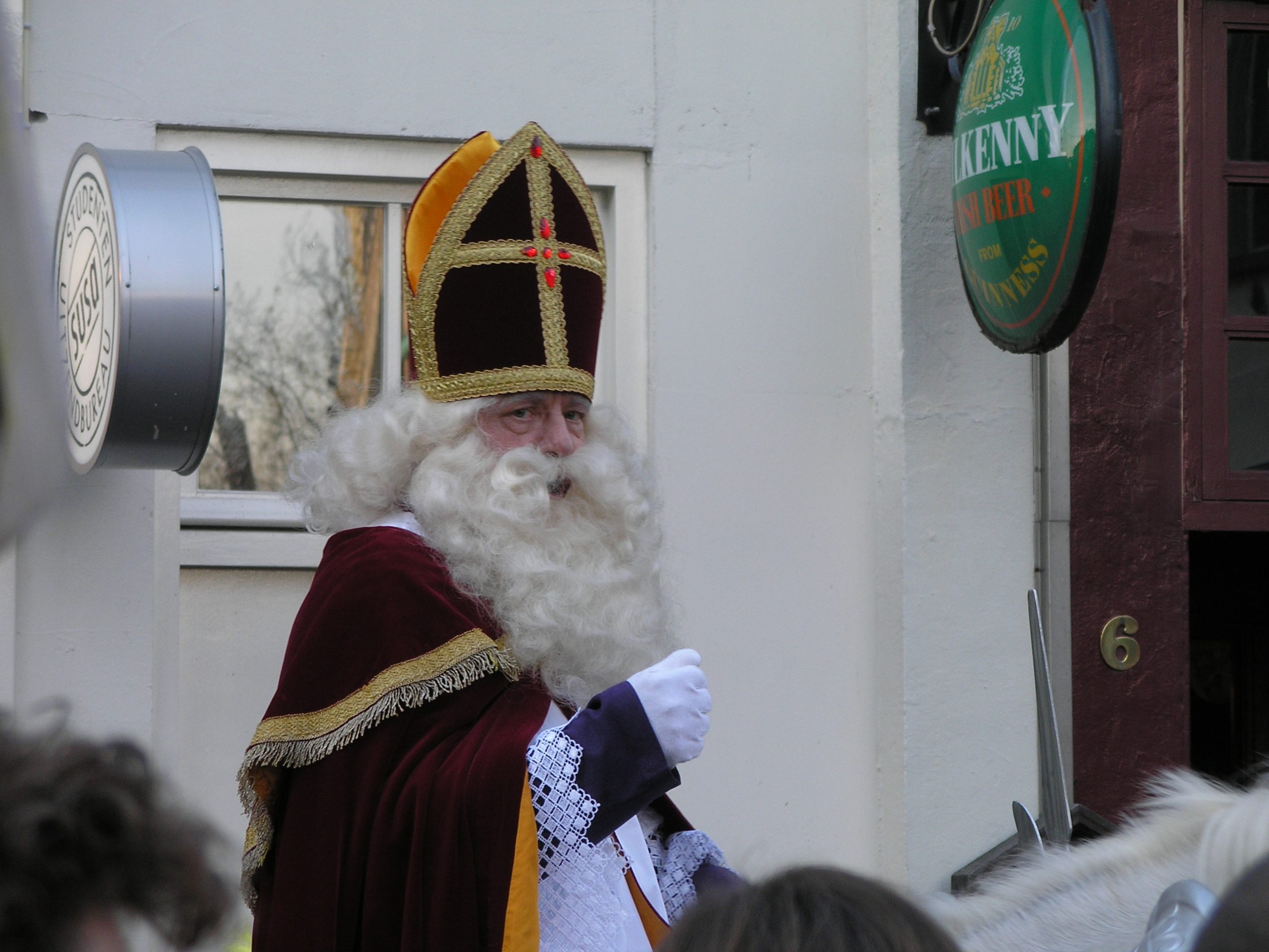 up close photo of Sinterklaas