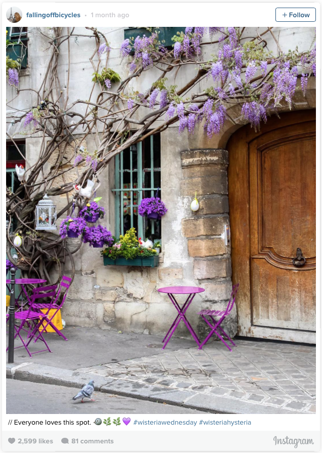 Julia Willard, Julie Willard, Falling Off Bicycles, Huffington Post, Au Vieux Paris, Instagram , best instagram Paris accounts