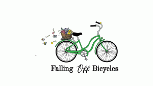 Today is a Gift, gift, bike, bicycle, vélo, velo, fiets, Falling Off Bicycles, bike basket, postcards, flowers, tulips, Paris, Amsterdam, Kansas City, green,