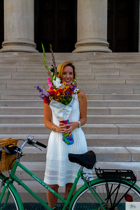 Julia Willard, Julie Willard, Julia Arias, Falling Off Bicycles, Nelson Atkins Museum of Art, Kansas City, Missouri, green bike, bike in KC, bike in Kansas City, bike in Paris